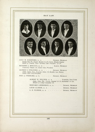 University of Detroit Yearbook Collection: The Red and White 1925