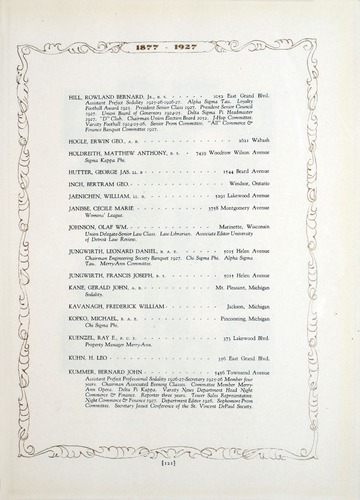 University of Detroit Yearbook Collection: The Tower 1927