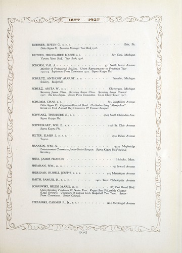 University of Detroit Yearbook Collection: The Tower 1927