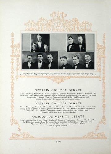 University of Detroit Yearbook Collection: The Tower 1928