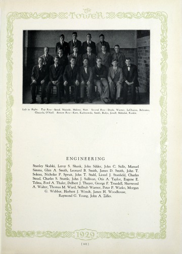 University of Detroit Yearbook Collection: The Tower 1929
