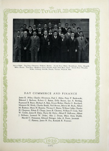 University of Detroit Yearbook Collection: The Tower 1929