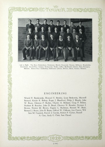 University of Detroit Yearbook Collection: The Tower 1929