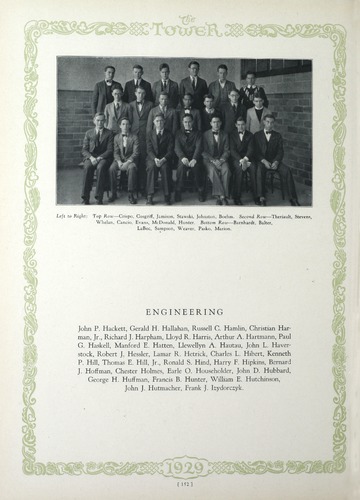 University of Detroit Yearbook Collection: The Tower 1929