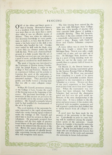 University of Detroit Yearbook Collection: The Tower 1929