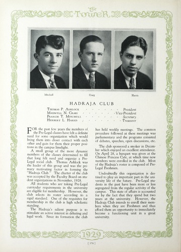 University of Detroit Yearbook Collection: The Tower 1929