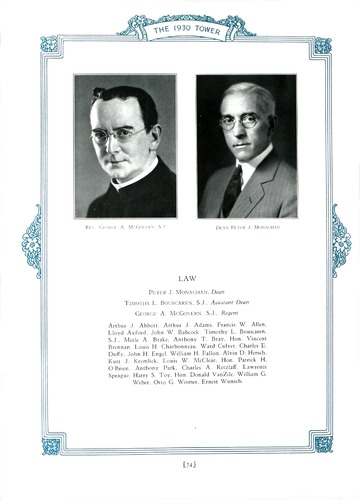 University of Detroit Yearbook Collection: The 1930 Tower