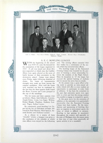 University of Detroit Yearbook Collection: The 1930 Tower