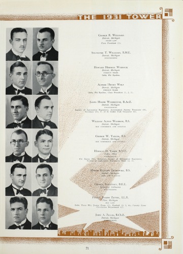 University of Detroit Yearbook Collection: The Tower 1931