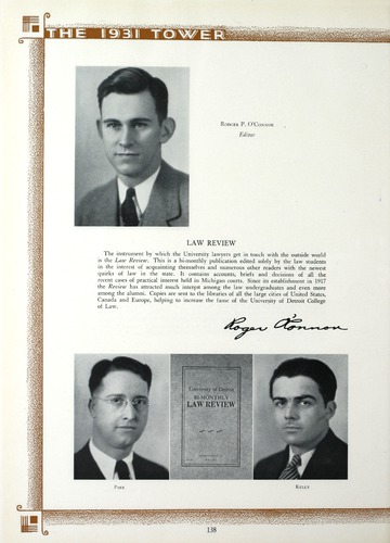 University of Detroit Yearbook Collection: The Tower 1931