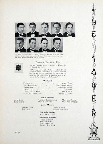 University of Detroit Yearbook Collection: The Tower 1933 
