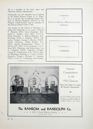 University of Detroit Yearbook Collection: The Tower 1933 