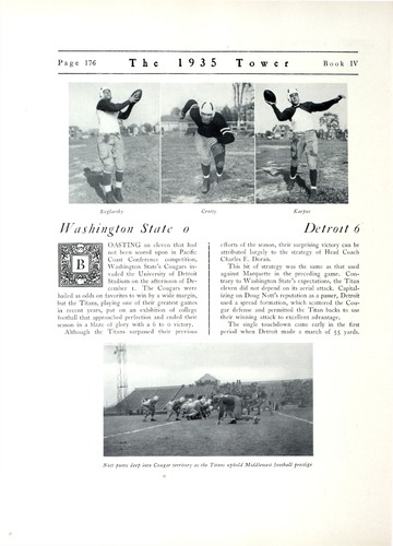 University of Detroit Yearbook Collection: The 1935 Tower