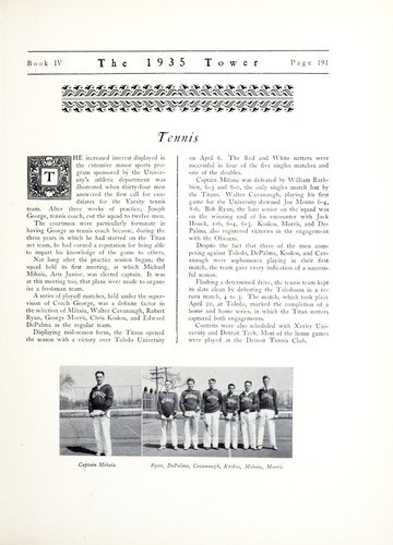 University of Detroit Yearbook Collection: The 1935 Tower