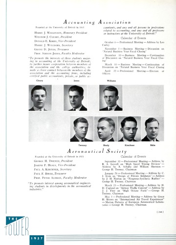 University of Detroit Yearbook Collection: The Tower