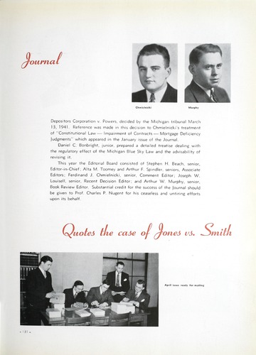University of Detroit Yearbook Collection: The Tower '41