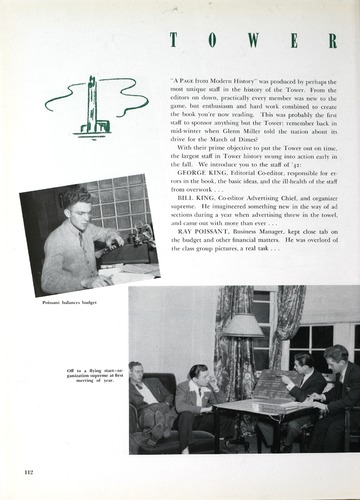 A Page from Modern Hitory As Recorded by the 1942 Tower