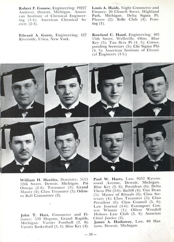 University of Detroit Yearbook Collection: Tower Senior Year Book