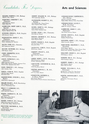University of Detroit Yearbook Collection: Tower 1949