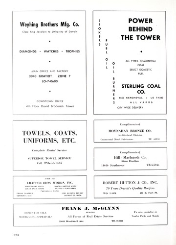University of Detroit Yearbook Collection: Tower 1953