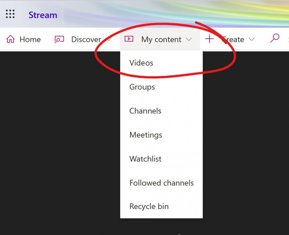 image of my content with videos highlighted