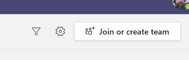 image of join or create team button