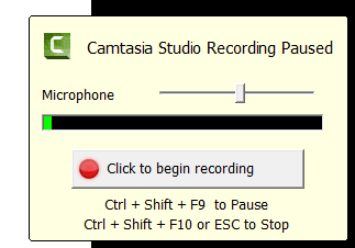 Recording button