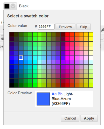 Adding color to Blackboard items