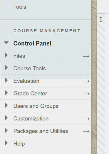 Select file library from course menu