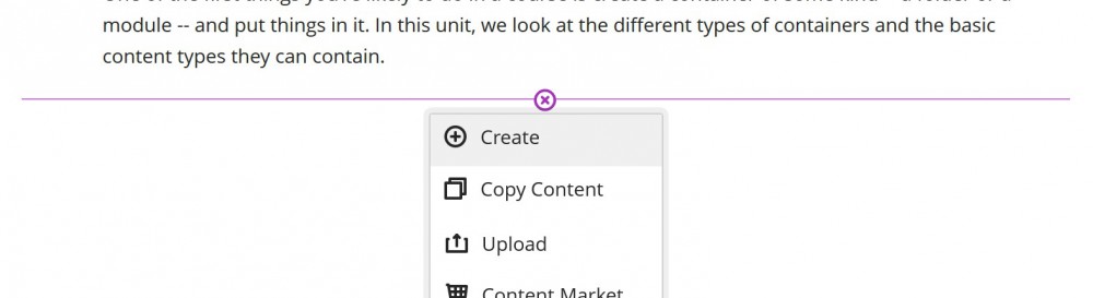 image of create button