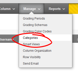 Manage categories