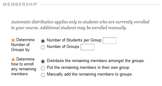 Random enroll group