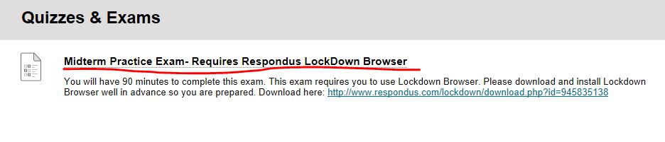 Taking tests with Respondus Lockdown Browser | Office of Digital