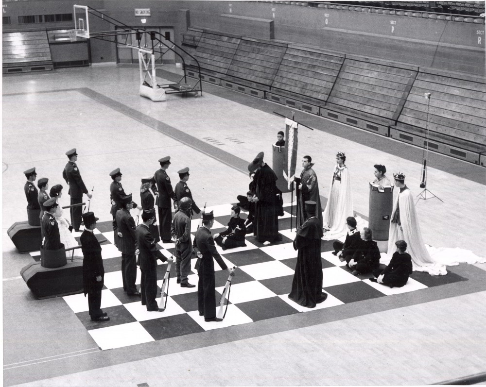 Human Chess Game at the University Detroit 1959 | Office of Digital Education / University of Detroit Mercy CETL