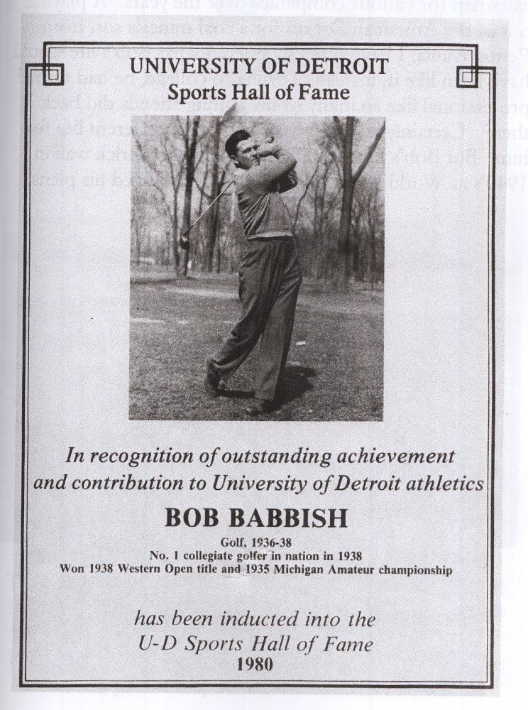 Bob Babbish golf